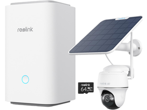 Reolink Home Hub with Argus PT Ultra with 6W Solar Panel Wireless Security System With 4K PT Standalone Battery/Solar Wi-Fi Cameras, White Reolink Home Hub with Argus PT Ultra with 6W Solar Panel Wireless Security System With 4K PT Standalone Battery/Solar Wi-Fi Cameras, White