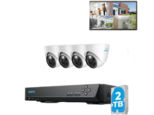 REOLINK RLK8-1200D4-A 12MP 8CH PoE Security System, 4pcs H.265 12MP Domes Cameras Wired, Person/Vehicle/Pet Detection 2-Way Talk Spotlights Color Night Vision, 8CH NVR with 2TB HDD REOLINK RLK8-1200D4-A 12MP 8CH PoE Security System, 4pcs H.265 12MP Domes Cameras Wired, Person/Vehicle/Pet Detection 2-Way Talk Spotlights Color Night Vision, 8CH NVR with 2TB HDD