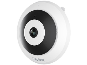 REOLINK FE-W (White) WiFi Indoor Security Fisheye Camera, 2K+ 6MP 360° Panorama, 2.4/5GHz WiFi, Two-Way Audio, Person Motion Detection, Ceiling/Wall/Desk Mount, Supports up to 512GB microSD REOLINK FE-W (White) WiFi Indoor Security Fisheye Camera, 2K+ 6MP 360° Panorama, 2.4/5GHz WiFi, Two-Way Audio, Person Motion Detection, Ceiling/Wall/Desk Mount, Supports up to 512GB microSD