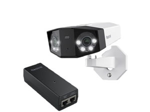 REOLINK Duo 3 PoE + PoE Injector 16MP Security Camera System, 8K UHD Dual-Lens, One Cable Offers Both Power and Data, 180° Panoramic View, Motion Track, F1.6 Color Night Vision, Smart Detection REOLINK Duo 3 PoE + PoE Injector 16MP Security Camera System, 8K UHD Dual-Lens, One Cable Offers Both Power and Data, 180° Panoramic View, Motion Track, F1.6 Color Night Vision, Smart Detection