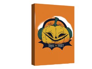 Awkward Styles Halloween Canvas Wall Art Pumpkin Music Home Decor Prints