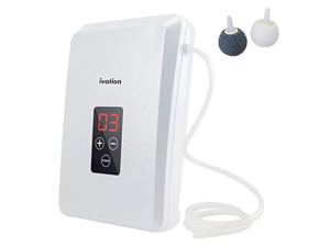 ivation portable ozone generator 600mg/h - multipurpose air sterilizing & freshening system w/2 silicone tubes, 2 diffuser ston