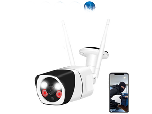 Wireless Security Camera Outdoor Werleo 1080P WiFi Home Camera with Floodlight and Siren Alarm Two Way Audio Security Camera with Smart Human Detection Color Night Vision for Home Shop Factory Wireless Security Camera Outdoor Werleo 1080P WiFi Home Camera with Floodlight and Siren Alarm Two Way Audio Security Camera with Smart Human Detection Color Night Vision for Home Shop Factory
