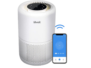 LEVOIT Air Purifiers for Home Large Room, Smart WiFi Alexa Control, H13 True HEPA Filter for Allergies, Pets, Somke, Dust, Pollen, Ozone Free, 24dB Quiet Cleaner for Bedroom, Core 200S, White