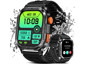 IHDAPP Military Smart Watch for Men (Answer/Make Calls), 2.13" AMOLED Smart Watch for Android and iOS, 5ATM Waterproof Fitness Sport Watch with 123+ Sport Modes/SpO2/Heart Rate/Sleep Monitor (Black) IHDAPP Military Smart Watch for Men (Answer/Make Calls), 2.13" AMOLED Smart Watch for Android and iOS, 5ATM Waterproof Fitness Sport Watch with 123+ Sport Modes/SpO2/Heart Rate/Sleep Monitor (Black)