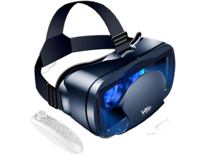 IHDAPP 3D VR Headset for Cellphone, Adjustable Virtual Reality 3D VR Glasses Headset Helmets, Compatible 5.0-7.0 inch i-Phone & Android Smartphones with Controller, for Watching 3D VR Content (Black) IHDAPP 3D VR Headset for Cellphone, Adjustable Virtual Reality 3D VR Glasses Headset Helmets, Compatible 5.0-7.0 inch i-Phone & Android Smartphones with Controller, for Watching 3D VR Content (Black)