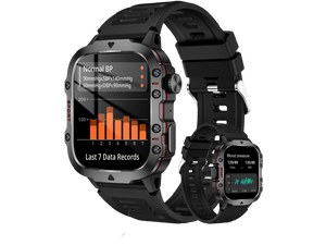 IHDAPP Blood Pressure Watch Men, IP68 Waterproof Blood Pressure Watch, 1.96" High-Resolution Touch Screen Smart Fitness Tracker with 100+ Sport Modes Compatible with Android iOS Phones (Black) IHDAPP Blood Pressure Watch Men, IP68 Waterproof Blood Pressure Watch, 1.96" High-Resolution Touch Screen Smart Fitness Tracker with 100+ Sport Modes Compatible with Android iOS Phones (Black)