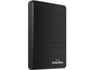 UnionSine 500GB Ultra Slim Portable External Hard Drive USB3.0 HDD Storage Compatible for PC, Desktop, Laptop, Xbox One, Xbox one, PS4(Black)