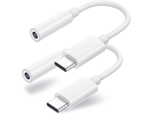 2 Pack USB C to 3.5mm Headphone Jack Adapter USB C to Aux Audio Dongle Cable Cord Compatible with iPhone 17/16/15 Pro/15 Pro Max iPad Pro MacBook S21-24 Pixel 7/6/5 2 Pack USB C to 3.5mm Headphone Jack Adapter USB C to Aux Audio Dongle Cable Cord Compatible with iPhone 17/16/15 Pro/15 Pro Max iPad Pro MacBook S21-24 Pixel 7/6/5
