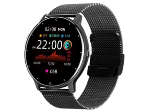 ZL02D 1.28 inch IP67 Waterproof Steel Band Smart Watch Support Heart Rate Monitoring (Black) ZL02D 1.28 inch IP67 Waterproof Steel Band Smart Watch Support Heart Rate Monitoring (Black)