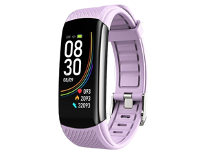 C6T 0.96inch Color Screen Smart Watch IP67 Waterproof,Support Temperature Monitoring/Heart Rate Monitoring/Blood Pressure Monitoring/Sleep Monitoring (Purple) C6T 0.96inch Color Screen Smart Watch IP67 Waterproof,Support Temperature Monitoring/Heart Rate Monitoring/Blood Pressure Monitoring/Sleep Monitoring (Purple)