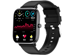 T45s Smart Watch Call Body Temperature Detection Heart Rate Blood Pressure Oximeter Step Female Cycle Smart Watch (Black) T45s Smart Watch Call Body Temperature Detection Heart Rate Blood Pressure Oximeter Step Female Cycle Smart Watch (Black)