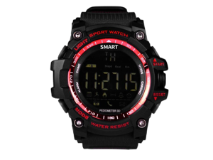 EX16 1.12 Inch FSTN LCD Full Angle Screen Display Sport Smart Watch, IP67 Waterproof, Support Pedometer / Stopwatch / Alarm / Notification Remind / Call Notify / Camera Remote Control / Calo