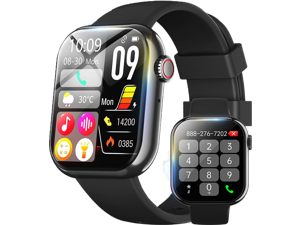1.91'' Smart Watch for Men Women, Answer/Make Call, 50+ Sports Modes, Fitness Tracker with SpO2/Heart Rate/Sleep Monitor, Voice Assistant, Smartwatch for iPhone iOS Android, Step Calorie and More