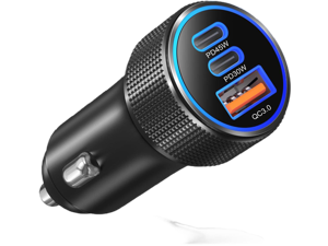 AUTYUE 93W Car Charger USB C Fast Charge, PD45W/PD30W 3 Ports Fast Car Phone Charger|Dual USB-C & USB-A Fast Charging Cigarette Lighter Adapter for iPhone 17/16/15 Pro Max,iPad,MacBook, Android Phones AUTYUE 93W Car Charger USB C Fast Charge, PD45W/PD30W 3 Ports Fast Car Phone Charger|Dual USB-C & USB-A Fast Charging Cigarette Lighter Adapter for iPhone 17/16/15 Pro Max,iPad,MacBook, Android Phones