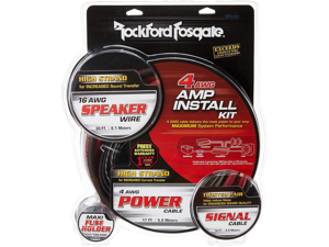 Rockford RFK4X 4 AWG Complete Amplifier Install Kit