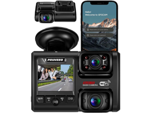PRUVEEO Dash Cam, Front and Inside 1080P Dual FHD Dash Camera for Cars, Novatek Processor, Single-Channel 2160P, Infrared Night Vision, Built-in WiFi, 24H Parking Monitor Mode, 2 Inch LCD, 512 Gb Max PRUVEEO Dash Cam, Front and Inside 1080P Dual FHD Dash Camera for Cars, Novatek Processor, Single-Channel 2160P, Infrared Night Vision, Built-in WiFi, 24H Parking Monitor Mode, 2 Inch LCD, 512 Gb Max
