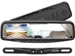 VT1 1080P Wired Car Backup Camera Kit, Easy to Install for Continuous or Reversing Viewing, 4.3" in-Mirror Clip-on Monitor with HD Backup Camera for Cars, Pickups, SUVs, Vans, Sedans, Trucks VT1 1080P Wired Car Backup Camera Kit, Easy to Install for Continuous or Reversing Viewing, 4.3" in-Mirror Clip-on Monitor with HD Backup Camera for Cars, Pickups, SUVs, Vans, Sedans, Trucks