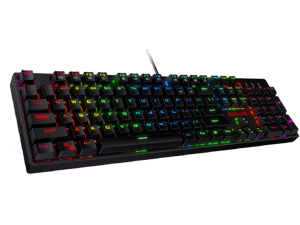 Redragon K582 SURARA RGB LED Backlit Mechanical Gaming Keyboard with 104 Keys-Linear and Quiet-Red Switches