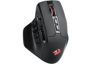 Redragon M811 PRO Wireless MMO Gaming Mouse, 15 Programmable Buttons RGB Gamer Mouse w/Ergonomic Natural Grip Build, 10 Side Macro Keys, Software Supports DIY Keybinds & Backlit