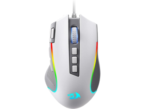 Redragon M612 RGB Gaming Mouse, 8000 DPI Wired Optical Gamer Mouse with 9 Programmable Buttons & 5 Backlit Modes, Software Supports DIY Keybinds Rapid Fire Button, Gray&White Redragon M612 RGB Gaming Mouse, 8000 DPI Wired Optical Gamer Mouse with 9 Programmable Buttons & 5 Backlit Modes, Software Supports DIY Keybinds Rapid Fire Button, Gray&White