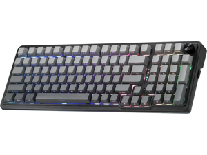 Redragon K686 PRO 98 Keys Wireless Gasket RGB Gaming Keyboard, 3-Mode PBT Mechanical Keyboard w/Hot-Swap South-Facing RGB Socket, Dedicated Knob Control & 5-Layer Noise Dampening, Gradient PBT Keycaps