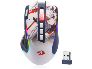 Redragon M612AK PRO RGB Gaming Mouse, 8000 DPI Wired/Wireless Optical Mouse with 9 Programmable Buttons & 7 Backlit Modes, BT & 2.4G Wireless, Software Supports DIY Keybinds Rapid Fire Button Redragon M612AK PRO RGB Gaming Mouse, 8000 DPI Wired/Wireless Optical Mouse with 9 Programmable Buttons & 7 Backlit Modes, BT & 2.4G Wireless, Software Supports DIY Keybinds Rapid Fire Button