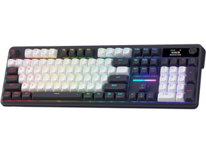 Redragon K762 Wireless Gasket Gaming Keyboard w/Hype Screen & Knob, 104 Keys Mechanical Keyboard, Easy-Control 1.14 TFT Info Display, 5-Layer Noise Dampening, Round PBT Keycaps, Mint Mambo Switch Redragon K762 Wireless Gasket Gaming Keyboard w/Hype Screen & Knob, 104 Keys Mechanical Keyboard, Easy-Control 1.14 TFT Info Display, 5-Layer Noise Dampening, Round PBT Keycaps, Mint Mambo Switch