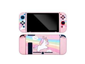 For  Switch Case Cute Cartoon Full Cover Shell Joy-Con Controller Shell Hard TPU Cover Box For Switch Accessories(H)