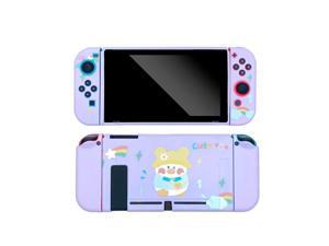 For  Switch Case Cute Cartoon Full Cover Shell Joy-Con Controller Shell Hard TPU Cover Box For Switch Accessories(C)