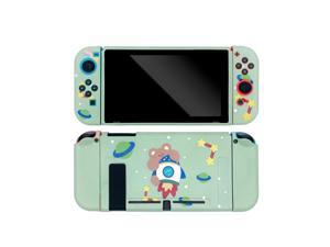 For  Switch Case Cute Cartoon Full Cover Shell Joy-Con Controller Shell Hard TPU Cover Box For Switch Accessories(E)