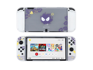 Transparent White TPU Soft Cover Joycon Protective Case for Switch Oled NS Joy-Con Controller Crystal Shell Protector(Transparent C)