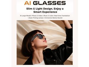 SOVAWIN - M02 Ultra Smart Glasses: 8MP Camera, Reverse Charging Case, WiFi Object Recognition, ChatGPT Real-time Translation, AI Voice Assistant, 100+ languages with low latency SOVAWIN - M02 Ultra Smart Glasses: 8MP Camera, Reverse Charging Case, WiFi Object Recognition, ChatGPT Real-time Translation, AI Voice Assistant, 100+ languages with low latency