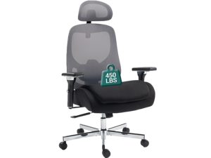 FANTASYLAB Ergonomic Mesh Office Chair, Comfy Desk Chair, Big and Tall Executive Office Chair with 4D Arms, 2D Lumbar Support, Adjustable Headrest, Black/Grey FANTASYLAB Ergonomic Mesh Office Chair, Comfy Desk Chair, Big and Tall Executive Office Chair with 4D Arms, 2D Lumbar Support, Adjustable Headrest, Black/Grey