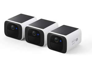 eufy Security S220 SoloCam 3-Cam Pack, Solar Charging, Wireless Outdoor Camera, Continuous Power, 2K Resolution, Day and Night Clarity, 2.4 GHz Wi-Fi, No Monthly Fee eufy Security S220 SoloCam 3-Cam Pack, Solar Charging, Wireless Outdoor Camera, Continuous Power, 2K Resolution, Day and Night Clarity, 2.4 GHz Wi-Fi, No Monthly Fee