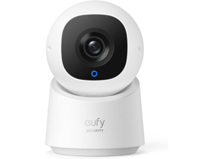 eufy Security Indoor Cam C220, 2K Resolution Security Camera with 360° PTZ, Plug-in Security Indoor Camera with 2.4G Wi-Fi, Human/Motion AI, Night Vision, AI Tracking, HomeBase S380 Compatible
