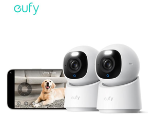 eufy Indoor Cam E30 2-Cam Kit, Latest Generation, 4K UHD Security Camera, Pet/Dog/Baby Camera with Phone app, Color Night Vision, Human/Pet Auto Tracking, 360 Pan-Tilt, Works with Homekit eufy Indoor Cam E30 2-Cam Kit, Latest Generation, 4K UHD Security Camera, Pet/Dog/Baby Camera with Phone app, Color Night Vision, Human/Pet Auto Tracking, 360 Pan-Tilt, Works with Homekit