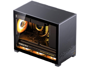 JONSBO D32 PRO Micro-ATX PC Case,High Compatibility Mini Desktop Case,A/B Mode for MB, Support MATX Back-Connect/BTF MB,365mm GPU/240AIO/163mm Air Cooler,ATX/SFX-L/SFX PSU, USB3.2 PC Gaming Case,Black