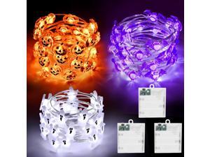 cshare Halloween String Lights, Pumpkin Ghost Bats Mini Halloween Lights with Timer Indoor Battery Operated 9.8ft 30LED Trick or Treat Decorations for Home Decor Indoor Party Holiday cshare Halloween String Lights, Pumpkin Ghost Bats Mini Halloween Lights with Timer Indoor Battery Operated 9.8ft 30LED Trick or Treat Decorations for Home Decor Indoor Party Holiday