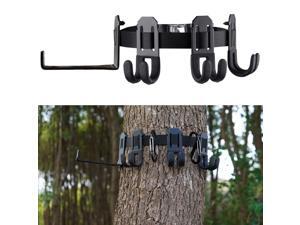 Treestand Strap Gear Hangers Comes with 3 Metal Gear Hooks and 1 Bow Hanger, for Tree Stand Platform Hunting Gears Treestand Strap Gear Hangers Comes with 3 Metal Gear Hooks and 1 Bow Hanger, for Tree Stand Platform Hunting Gears