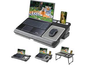 Laptop Lap Desk, Lap & Bed Desk with Adjustable Cushion, Fit up to 17" Laptop Stand for Couch/Sofa/Floor, Computer Tray Table for Adults, with Foldable Legs,Wrist Rest, Tablet & Phone Holder Laptop Lap Desk, Lap & Bed Desk with Adjustable Cushion, Fit up to 17" Laptop Stand for Couch/Sofa/Floor, Computer Tray Table for Adults, with Foldable Legs,Wrist Rest, Tablet & Phone Holder