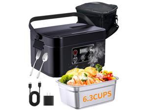 Cordless Electric Lunch Box, Heated Lunch Box Battery Powered Automatic Heating 1.5L Portable Lunchbox Food Warmer for Outdoor, Car, Truck, Work, Travel Cordless Electric Lunch Box, Heated Lunch Box Battery Powered Automatic Heating 1.5L Portable Lunchbox Food Warmer for Outdoor, Car, Truck, Work, Travel