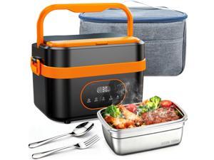 Cordless Heated Lunch Box, 6-Cup Capacity 1.5L 360° Rapid Heating, Battery-Powered Portable Electric Lunch Box with Smart Timer, Rechargeable for Work, Travel, Car, Home & Outdoors Cordless Heated Lunch Box, 6-Cup Capacity 1.5L 360° Rapid Heating, Battery-Powered Portable Electric Lunch Box with Smart Timer, Rechargeable for Work, Travel, Car, Home & Outdoors