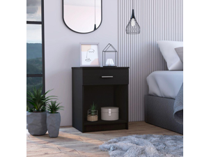 Pictor Nightstand, One Drawer, Lower Shelf, Superior Top