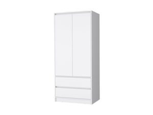 Avra 2 Drawers Armoire, 2-Door, Hanging Rod
