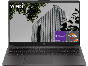 HP Newest 255 G10 Professional Business Laptop, AMD Ryzen 7 7730U, 15.6" FHD IPS Display, 32GB RAM, 1TB PCle SSD, HDMI, Wi-Fi 6, Webcam, Windows 11 Pro, Black