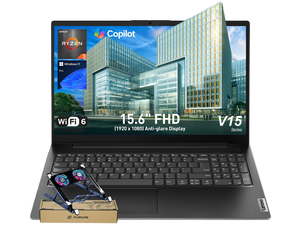 Lenovo V-Series V15 Gen 4 Business Laptop, 15.6" FHD Display, AMD Ryzen 3 7320U, 16GB RAM, 256GB PCIe M.2 SSD, Wi-Fi 6, Windows 11 Pro, Black, w/Bundle Lenovo V-Series V15 Gen 4 Business Laptop, 15.6" FHD Display, AMD Ryzen 3 7320U, 16GB RAM, 256GB PCIe M.2 SSD, Wi-Fi 6, Windows 11 Pro, Black, w/Bundle