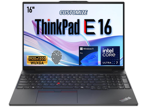 Lenovo ThinkPad E16 Gen 3 Business Laptop, 16" FHD+, Intel Core Ultra 7 255H, 32GB DDR5 RAM, 1TB SSD, Wi-Fi 6, Windows 11 Pro, Black Lenovo ThinkPad E16 Gen 3 Business Laptop, 16" FHD+, Intel Core Ultra 7 255H, 32GB DDR5 RAM, 1TB SSD, Wi-Fi 6, Windows 11 Pro, Black