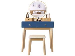 SlickBlue Makeup Vanity Table Set 3 Color Lighting Dressing Table