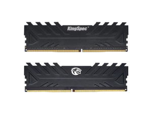 KingSpec DDR4 RAM 32GB (2 x 16GB) 288-Pin DDR4 SDRAM Memory Module 3200 MHz 288-Pin UDIMM with Heatsink for Computer Desktop PC Memories Module Gaming